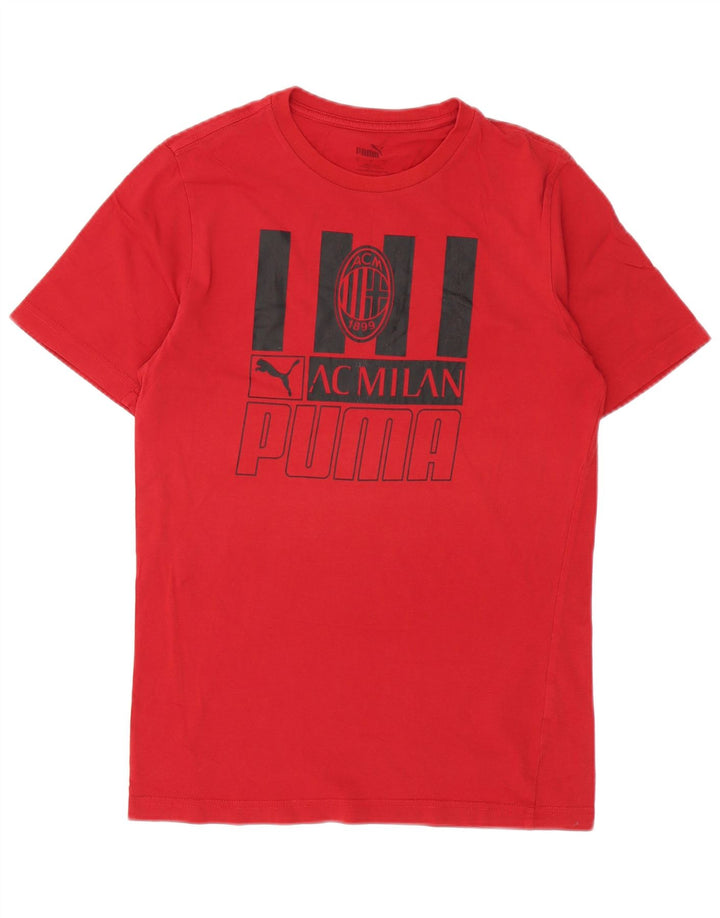 Puma Herre AC Milan Grafisk T-Shirt Top Lille Rød