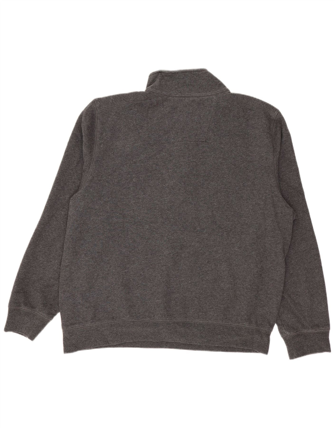 Nautica Sweatshirt med lynlås til mænd, stor grå bomuld