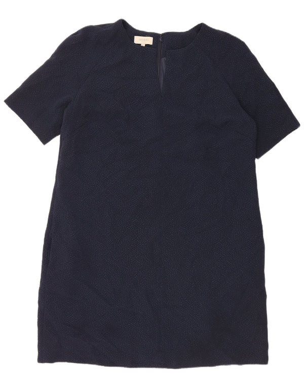 Hobbs Womens Shift Dress UK 16 Large Navy Blue Polyester