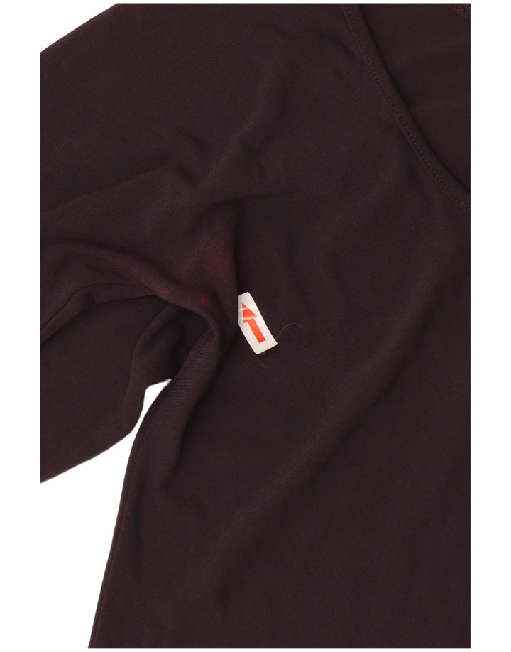 Patrizia Pepe Dame Top Langærmet US 6 Medium Burgundy