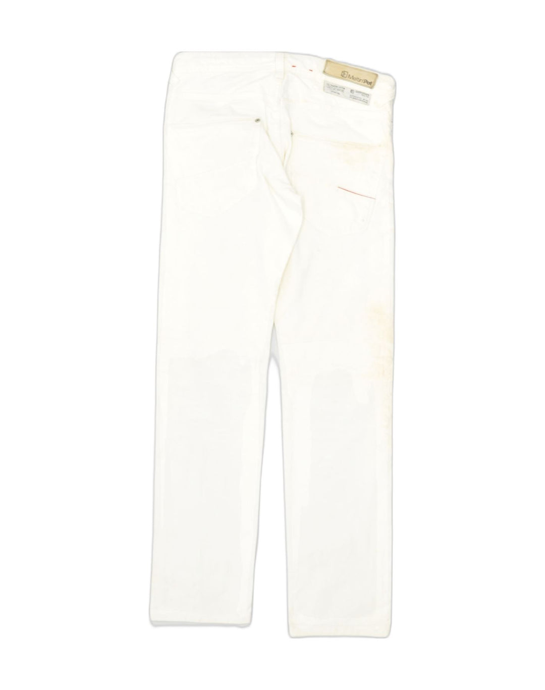 MELTIN' POT Womens Slim Jeans W30 L31 White Cotton | Vintage | Thrift | Second-Hand | Used Clothing | Messina Hembry 