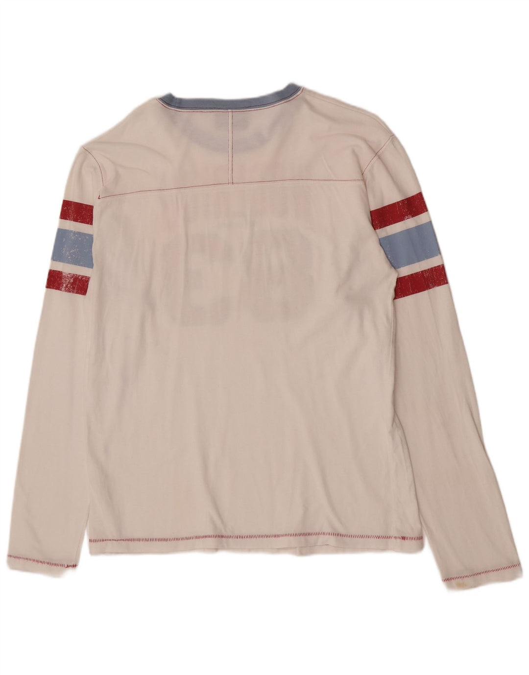 Woolrich Herre grafisk top langærmet stor hvid bomuld