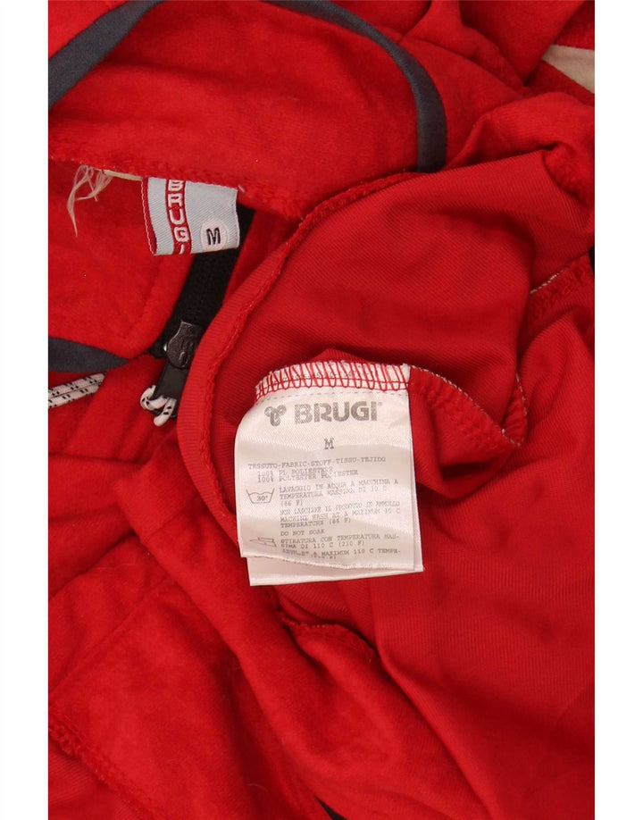 Brugi Træningsdragt til mænd Topjakke Medium Rød Colourblock Polyester
