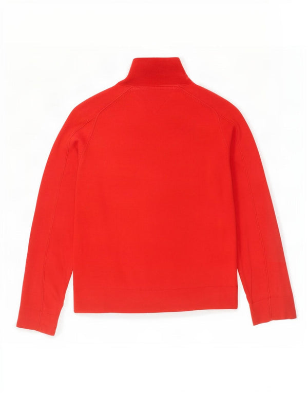 Tommy Hilfiger Mens Full Zip Cardigan Sweater XL Red Cotton