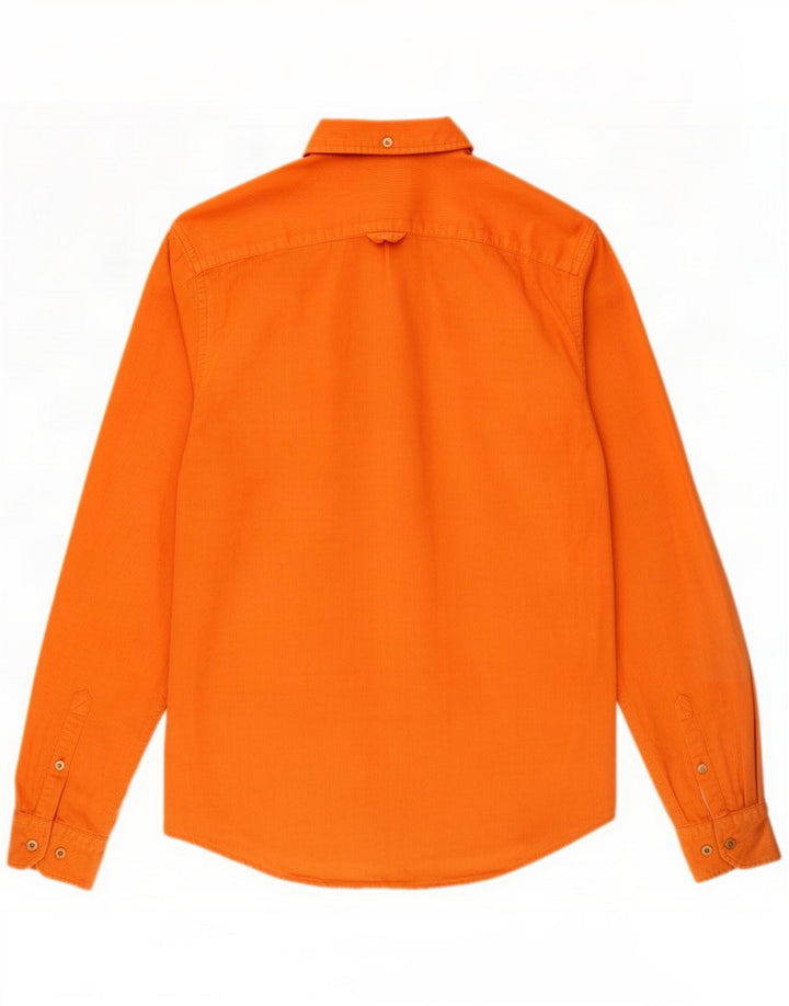 Superdry Herre Corduroy-skjorte Medium Orange Bomuld