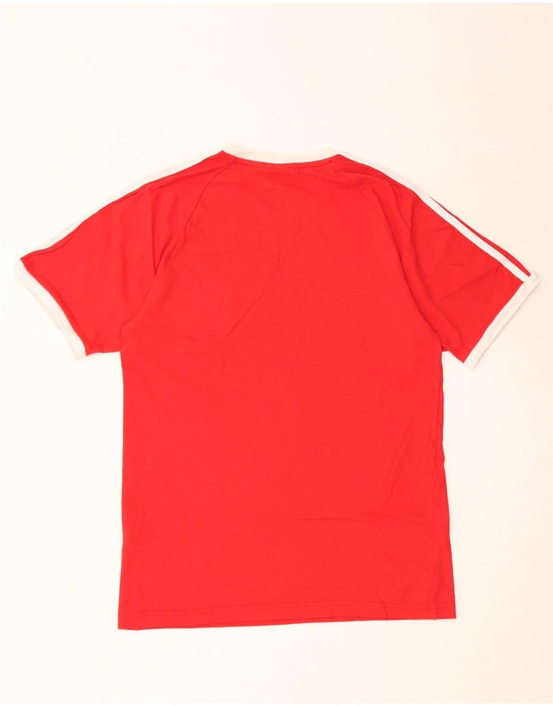 ADIDAS Herre T-Shirt Top Lille Rød Bomuld