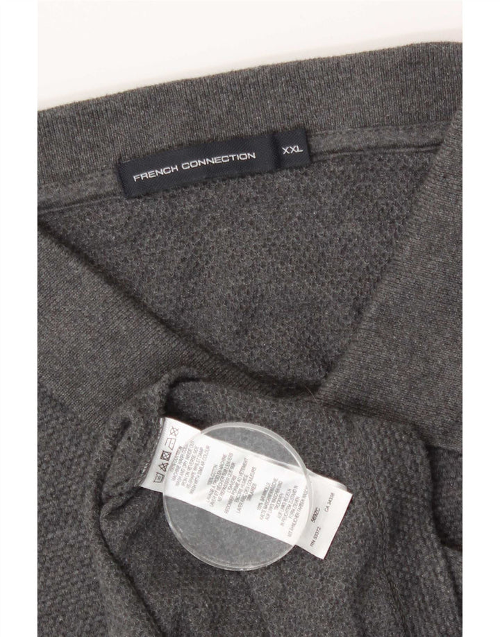 French Connection Polo Shirt til mænd 2XL Grå Bomuld