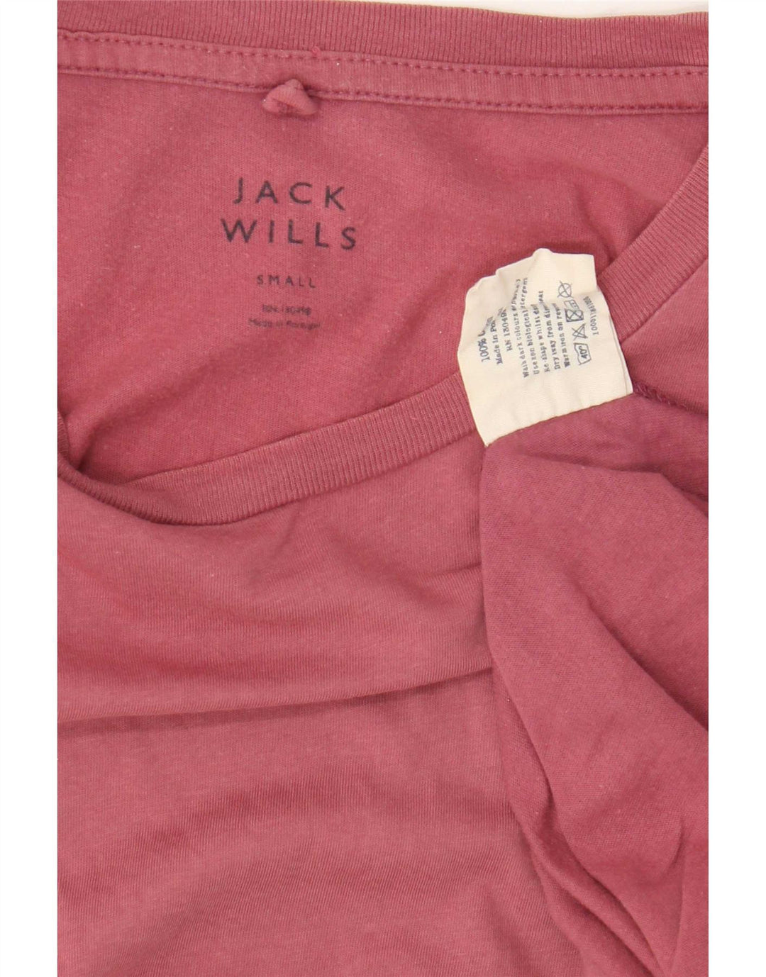 Jack Wills Herre T-Shirt Top Lille Bourgogne Bomuld