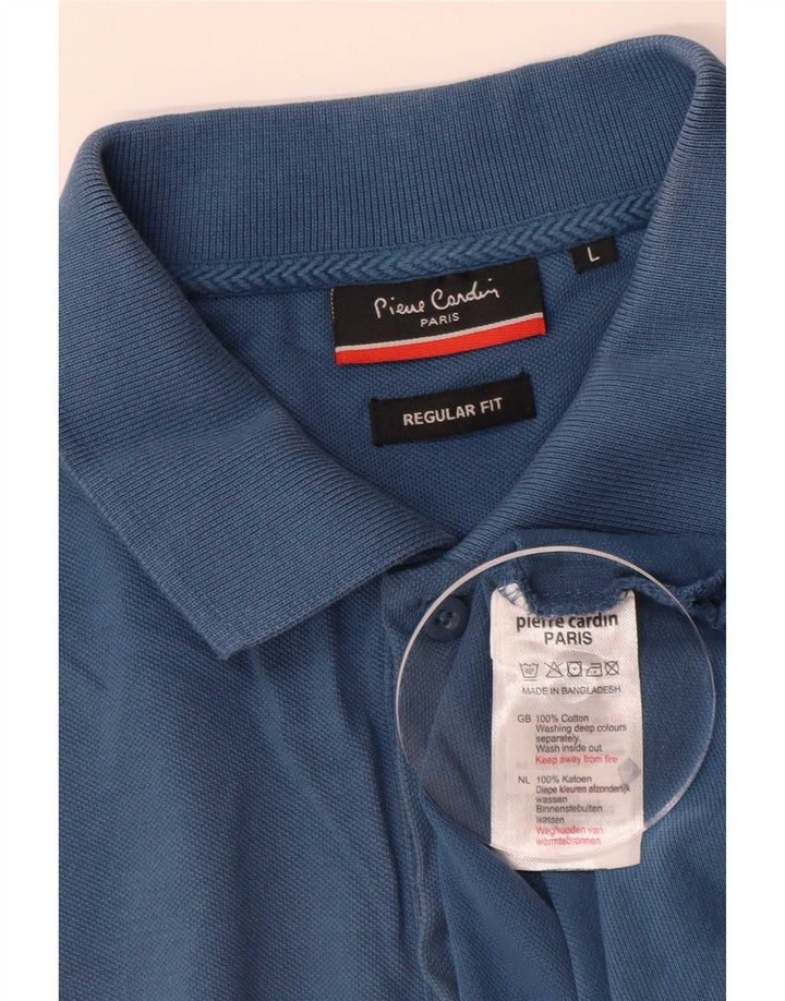 Pierre Cardin Herre Regular Fit Polo Shirt Stor Blå Bomuld