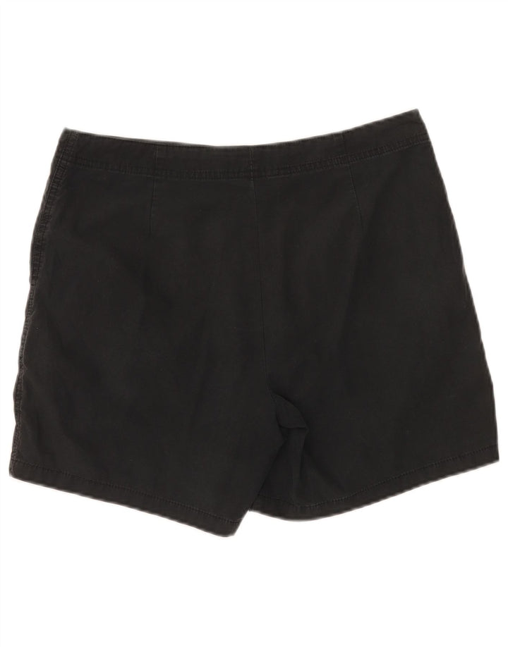Marks & Spencer Chino Shorts til kvinder UK 12 Medium W32 Sort Bomuld
