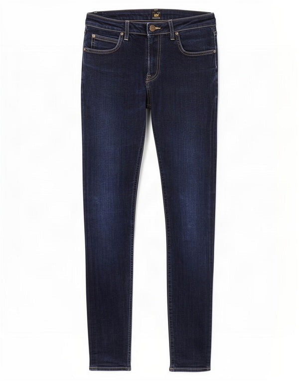 Lee Dame Malone Distressed Skinny Jeans W30 L34 Marineblå Bomuld