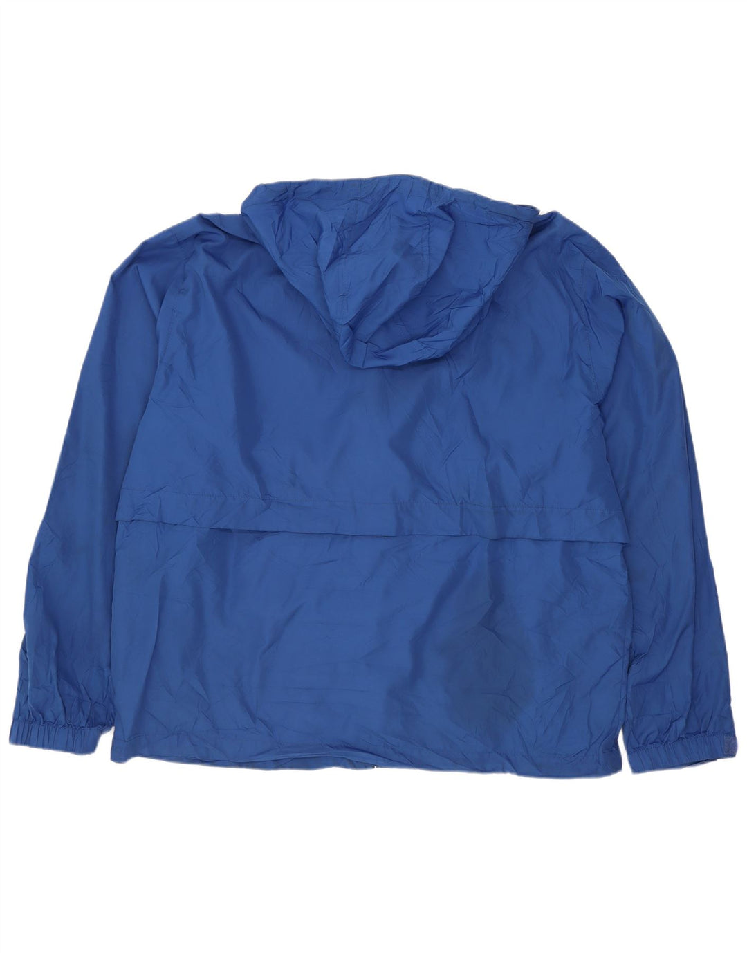 Eddie Bauer Regnjakke med hætte til mænd UK 38 Medium Blue Polyester