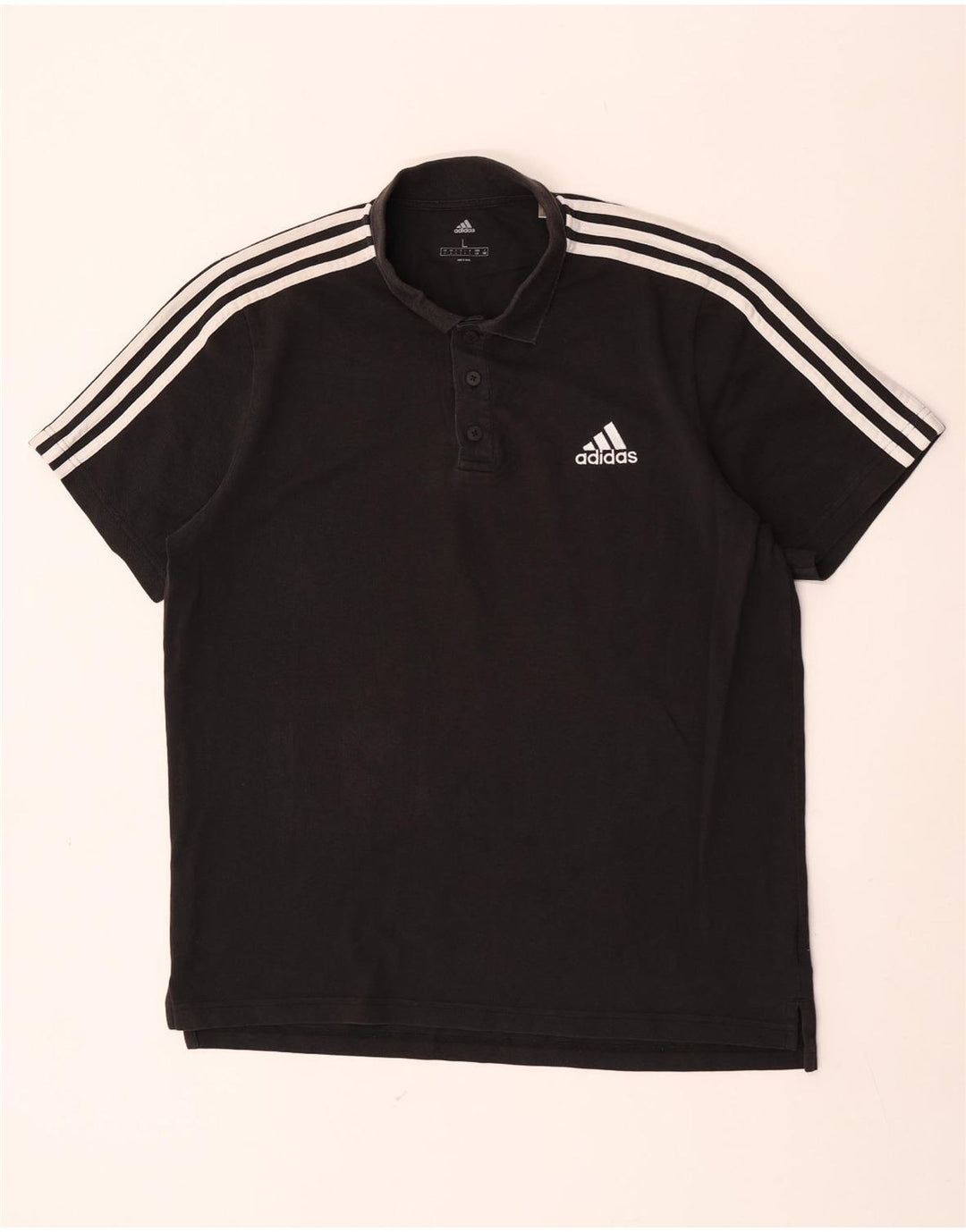 Adidas Polo Shirt til mænd Stor sort bomuld