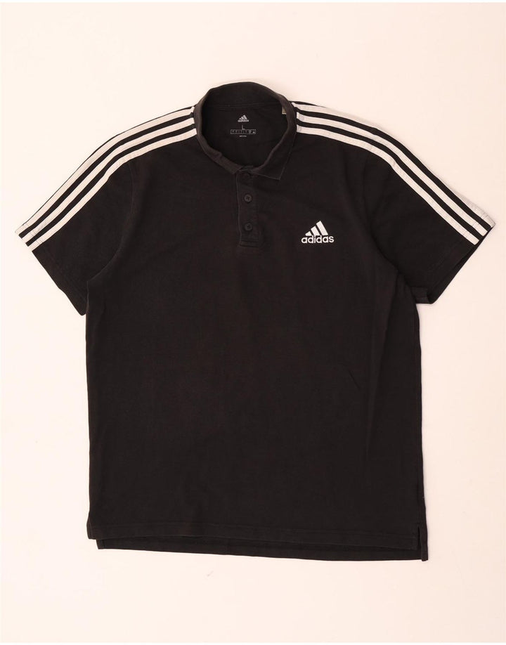 Adidas Polo Shirt til mænd Stor sort bomuld