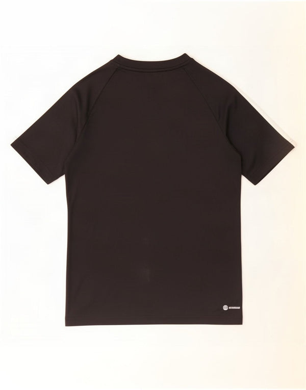 Adidas Boys Aeroready T-Shirt Top 13-14 År Sort Polyester