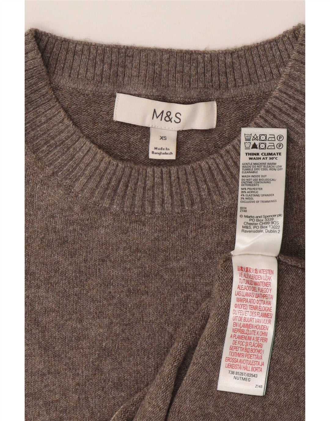 Marks & Spencer Damevest Tank Top UK 6 XS Grå Polyester