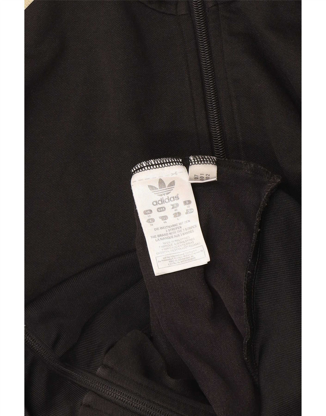 Adidas træningsdragt topjakke til kvinder UK 12 Medium Sort bomuld