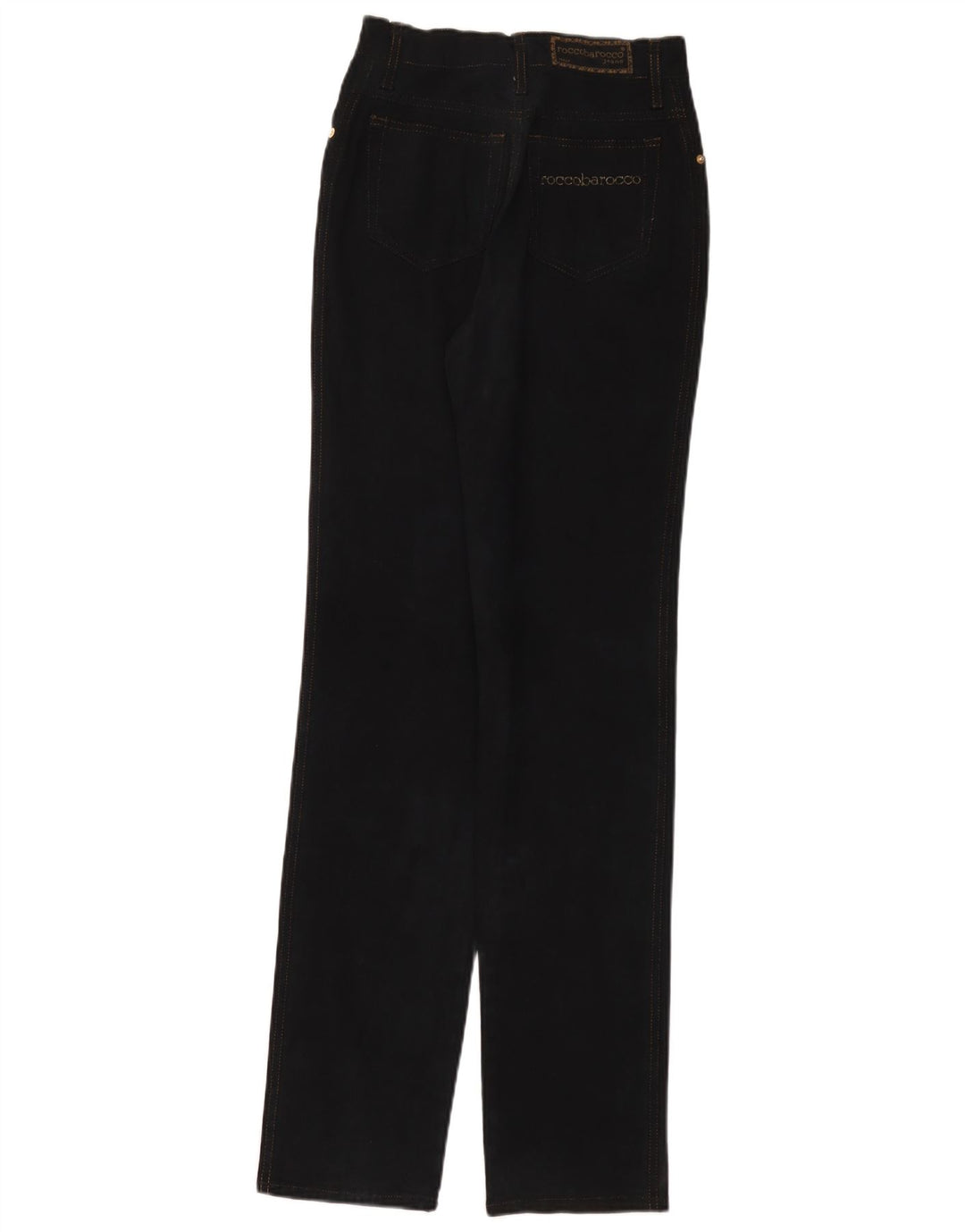 ROCCOBAROCCO Kvinder tilspidsede jeans W27 L33 Sort Bomuld