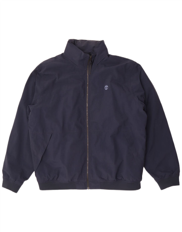 Timberland Herre Hooded Bomber Jacket UK 44 2XL Navy Blue
