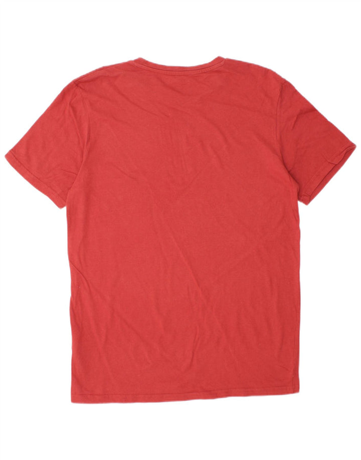 JACK & JONES Herre Regular Fit T-Shirt Top Stor Rød Bomuld