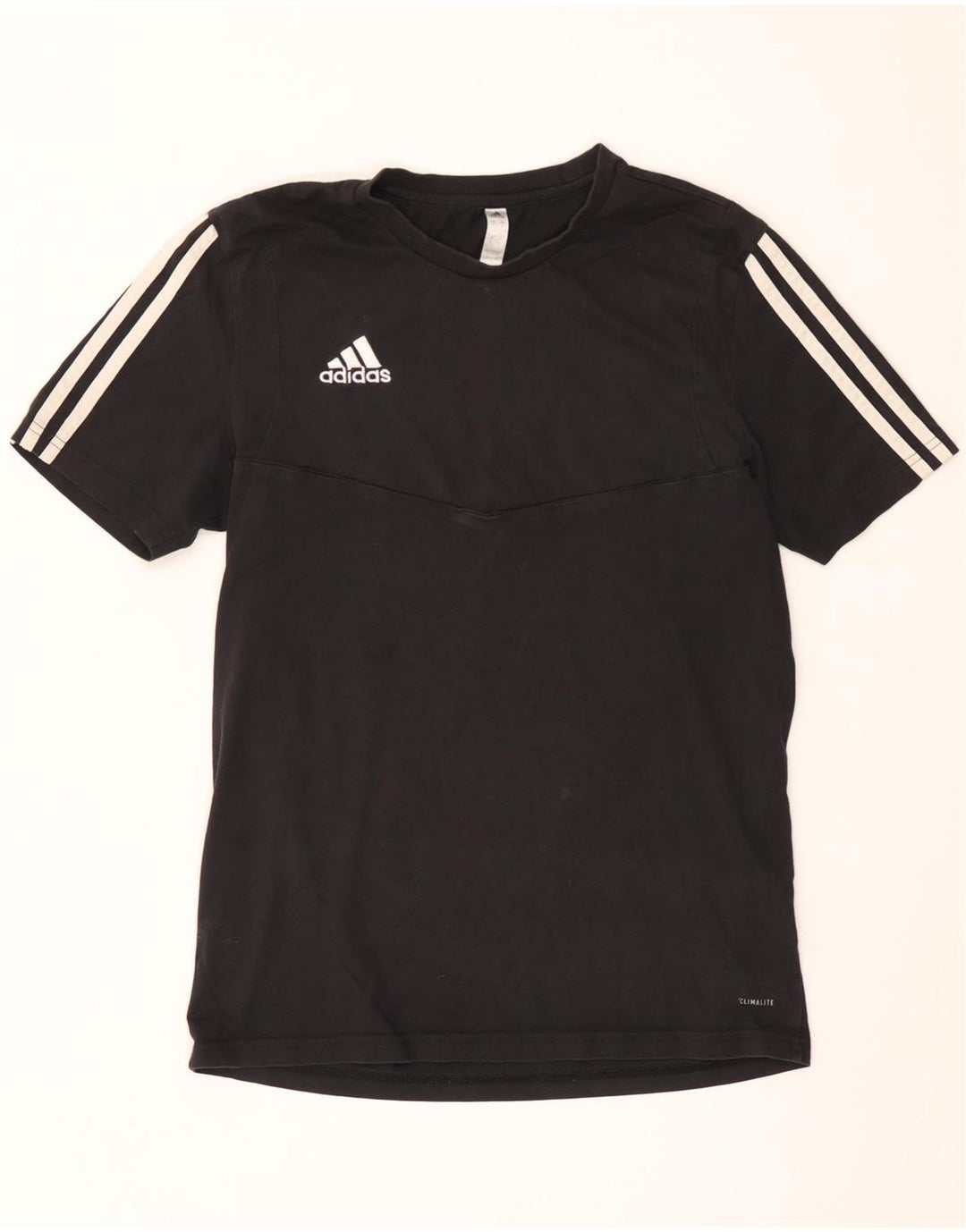 Adidas Herre Climalite T-Shirt Top Lille Sort Bomuld
