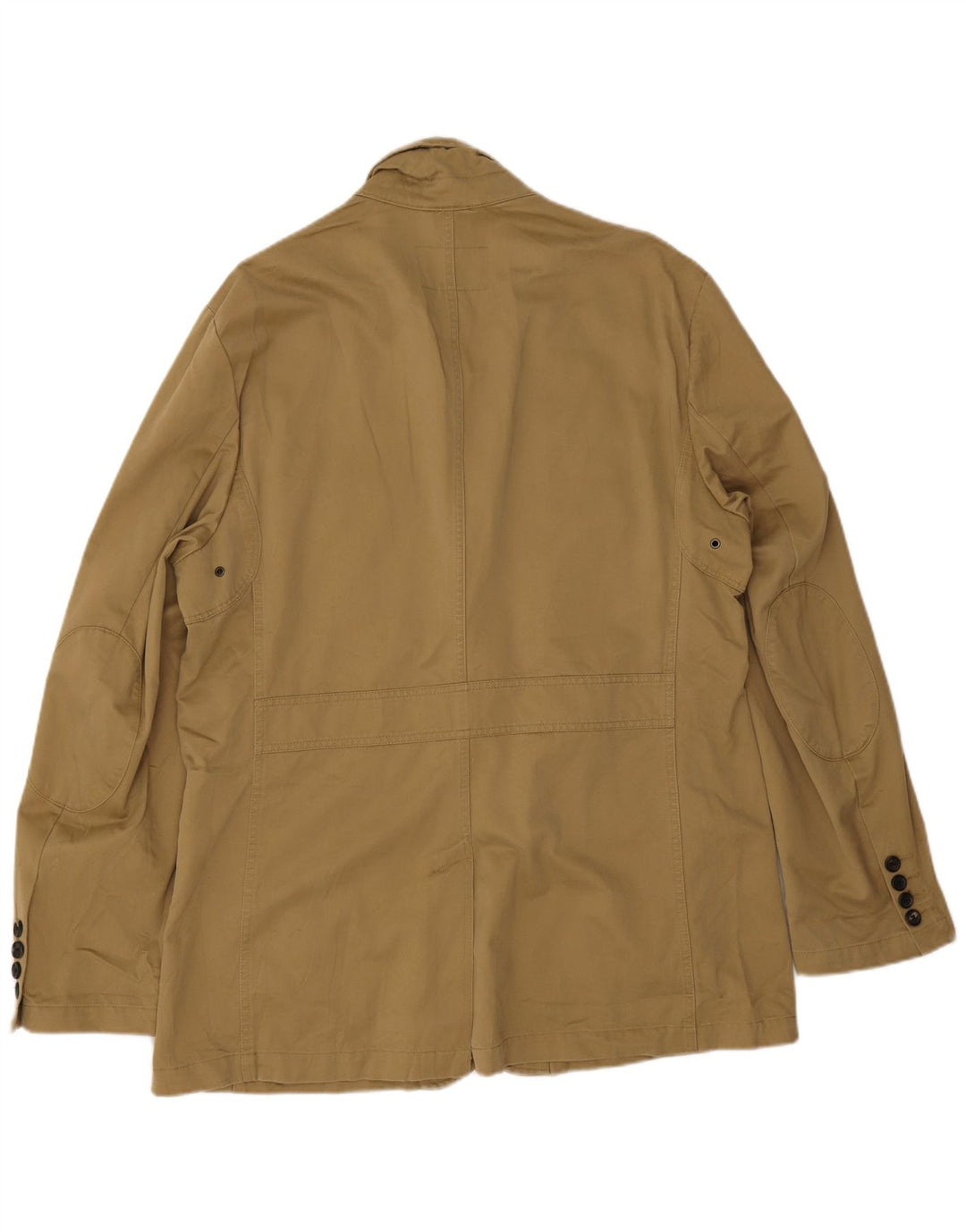 Eddie Bauer Herre 2 Button Blazer Jacket UK 42 XL Khaki Cotton