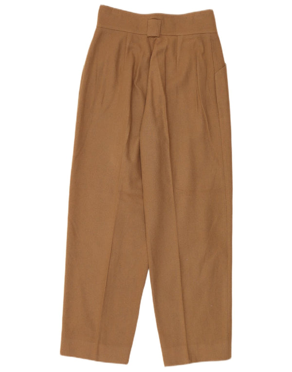 Vintage kvinders højtaljede fritidsbukser IT 42 Medium W26 L28 Brun