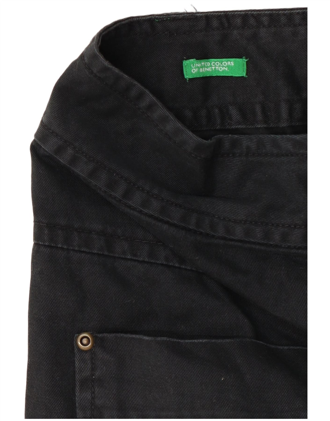 Benetton Dame Mini Cargo Nederdel W28 Medium Navy Blue