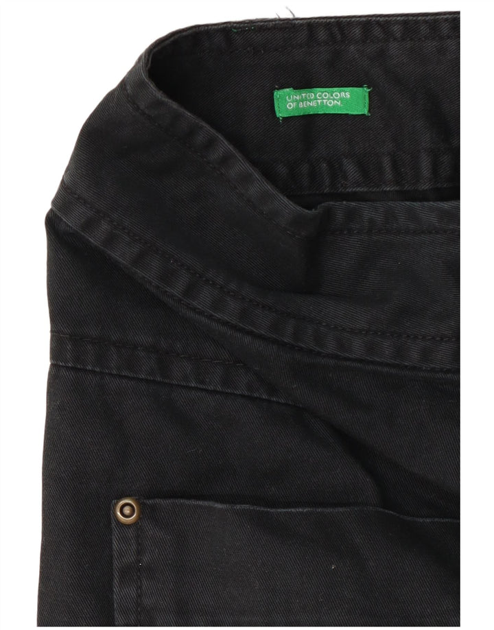 Benetton Dame Mini Cargo Nederdel W28 Medium Navy Blue