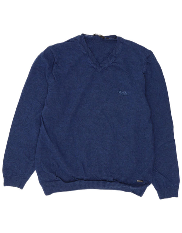 Hugo Boss Boys V-hals sweater 11-12 år Stor marineblå