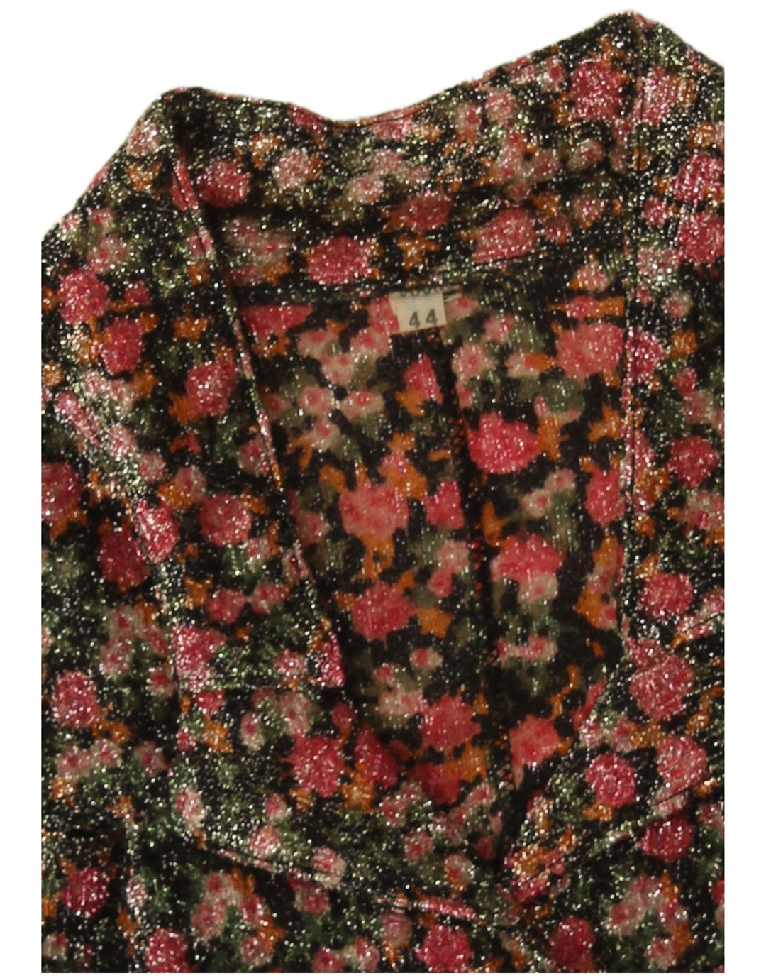 Vintage Dame Shirt Bluse IT 44 Medium Multicolored Floral