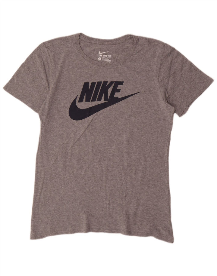 Nike grafisk t-shirt top til mænd, lille grå bomuld