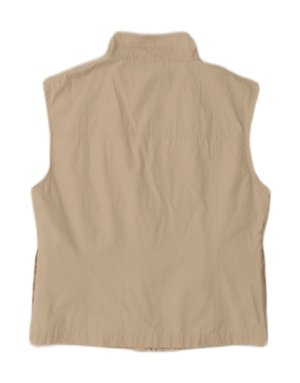 Street One Dame Ærmeløs træningsdragt Topjakke UK 14 Medium Beige