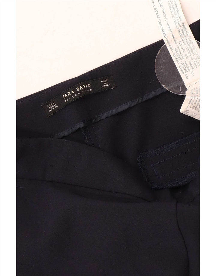 Zara Dame Slim Chino Bukser Medium W28 L28 Marineblå Polyester