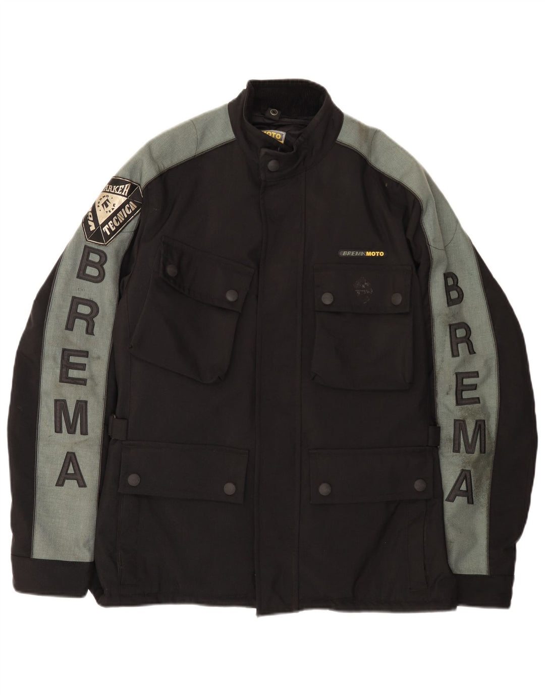 Brema Herre Graphic Racer Jacket IT 50 Large Black Colourblock