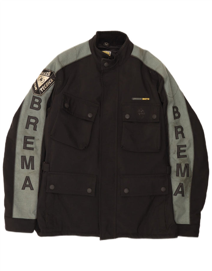 Brema Herre Graphic Racer Jacket IT 50 Large Black Colourblock