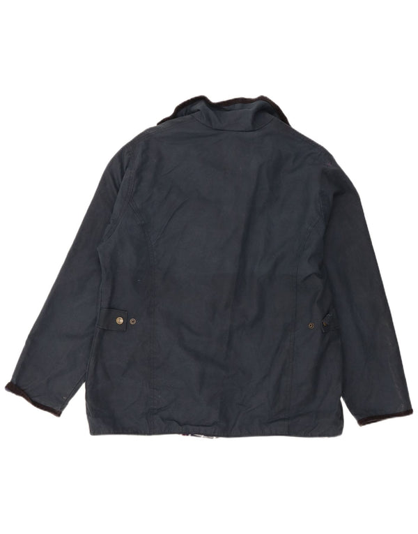 Rydale Womens vokset bomuldsjakke UK 16 Large Navy Blue