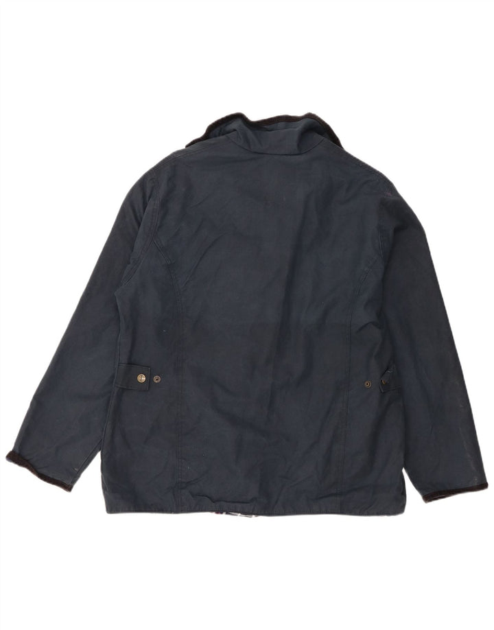 Rydale Womens vokset bomuldsjakke UK 16 Large Navy Blue