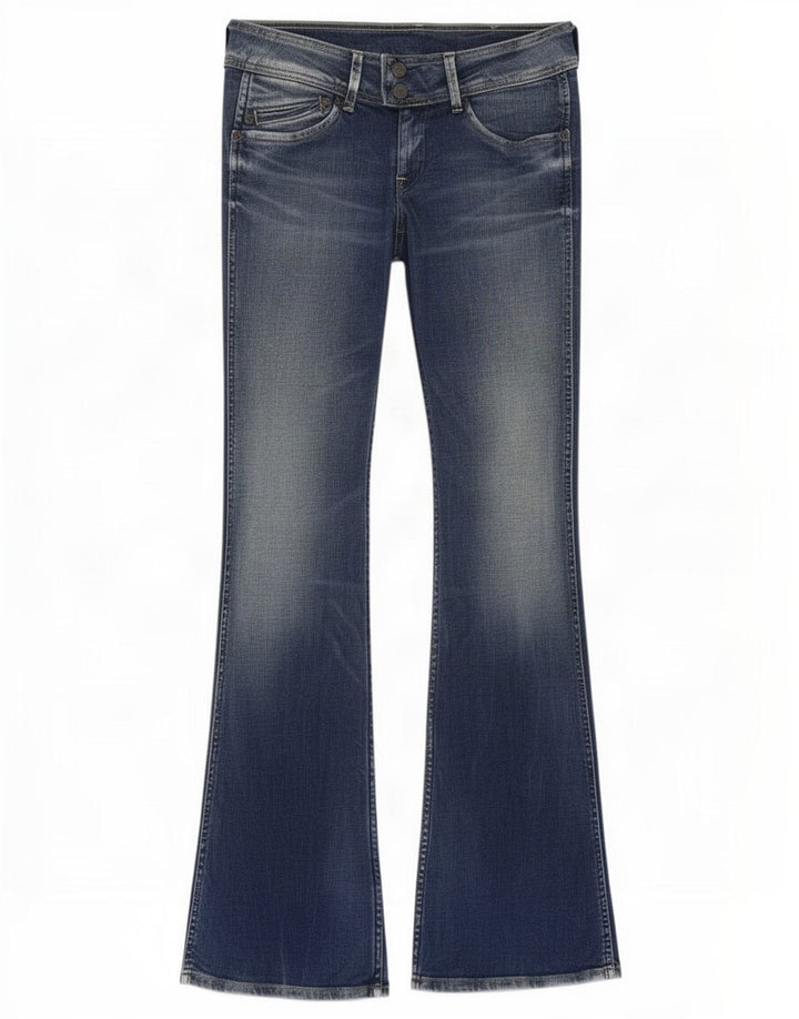 PEPE Jeans Dame Flared Jeans W30 L34 Blå Bomuld