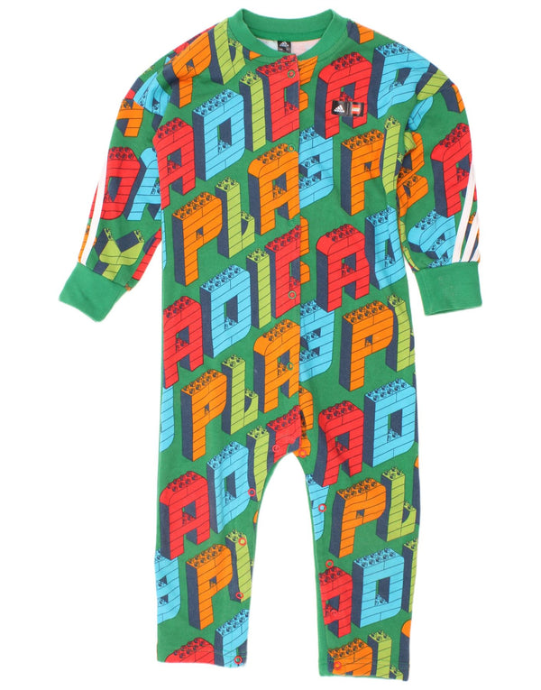 Adidas drenge grafisk langærmet jumpsuit 2-3 år Grøn