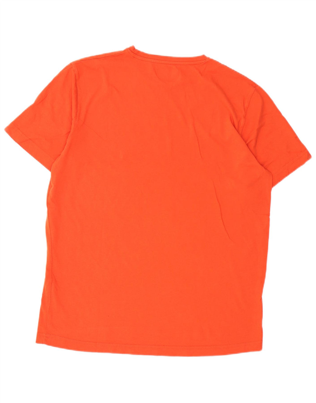 Kappa Herre Grafisk T-Shirt Top Stor Orange Bomuld