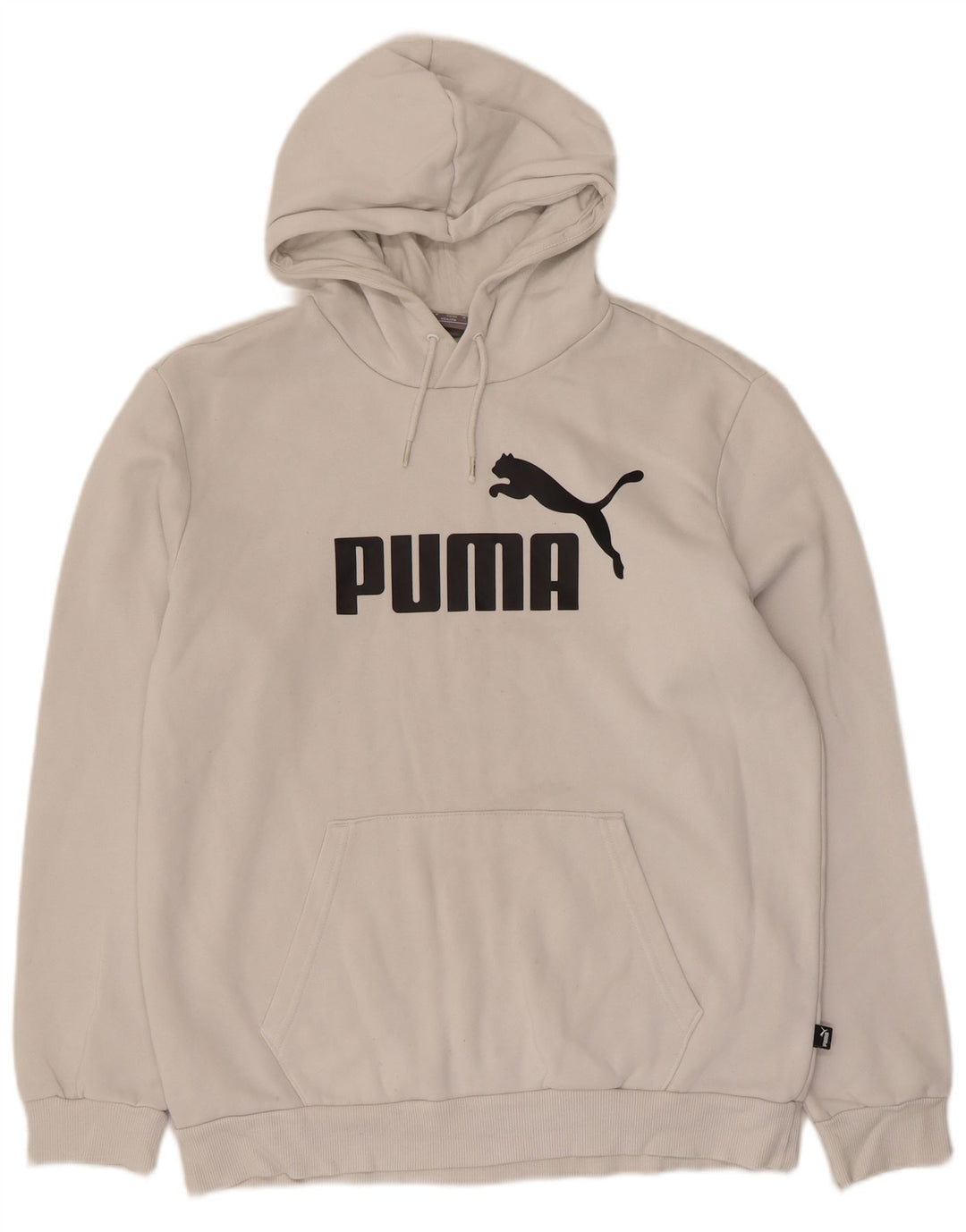 Puma Grafisk hættetrøje til mænd Medium hvid bomuld