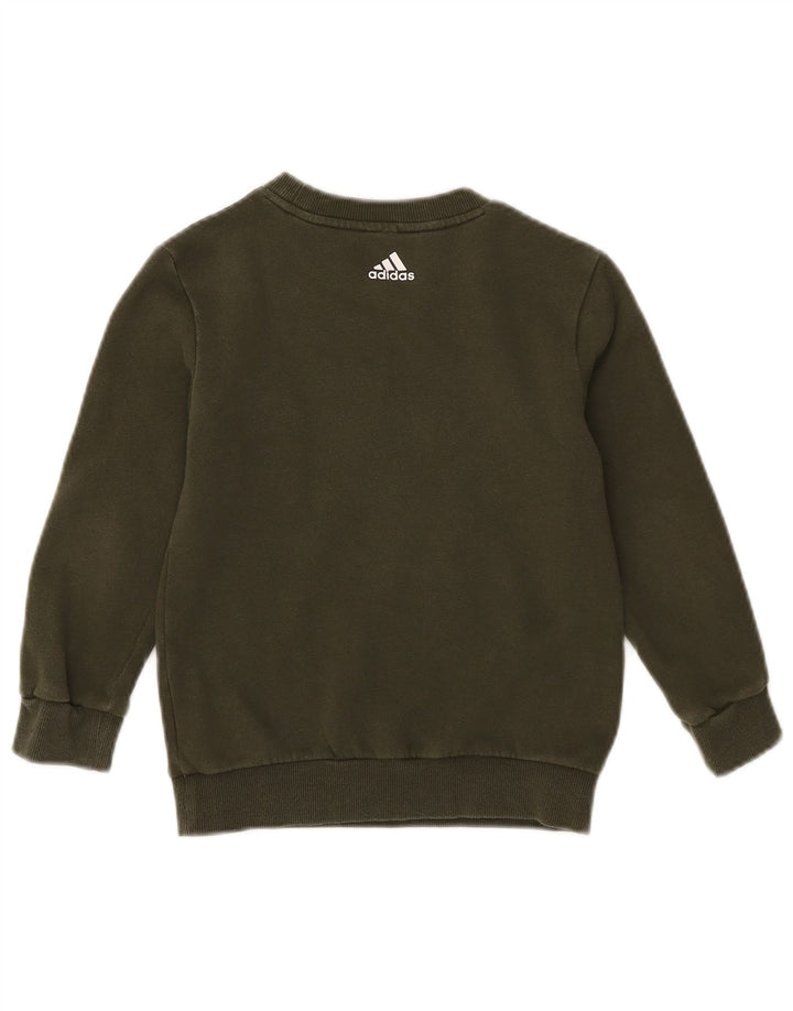 Adidas Boys hel træningsdragt 6-7 år Khaki Cotton