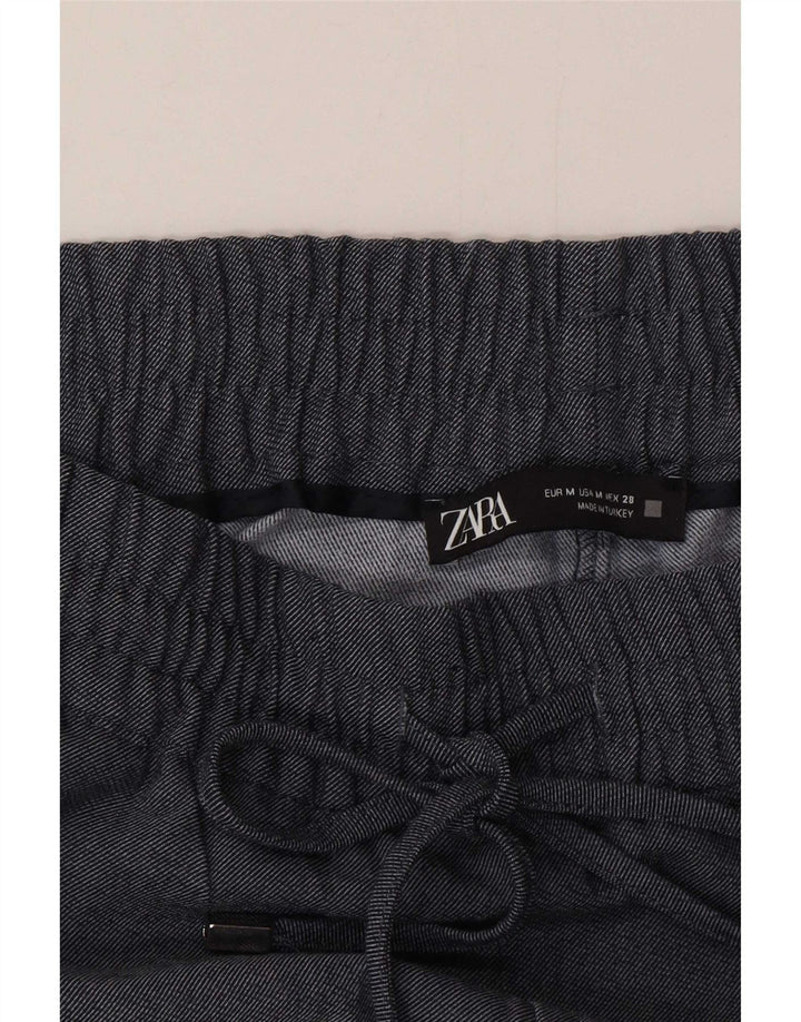 Zara Dame joggers Casual Bukser Medium W28 L26 Blå Polyester