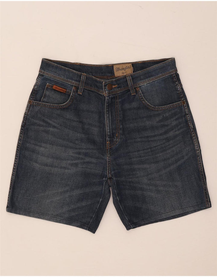Wrangler Herre Texas Stretch Denim Shorts W33 Medium Blue Bomuld