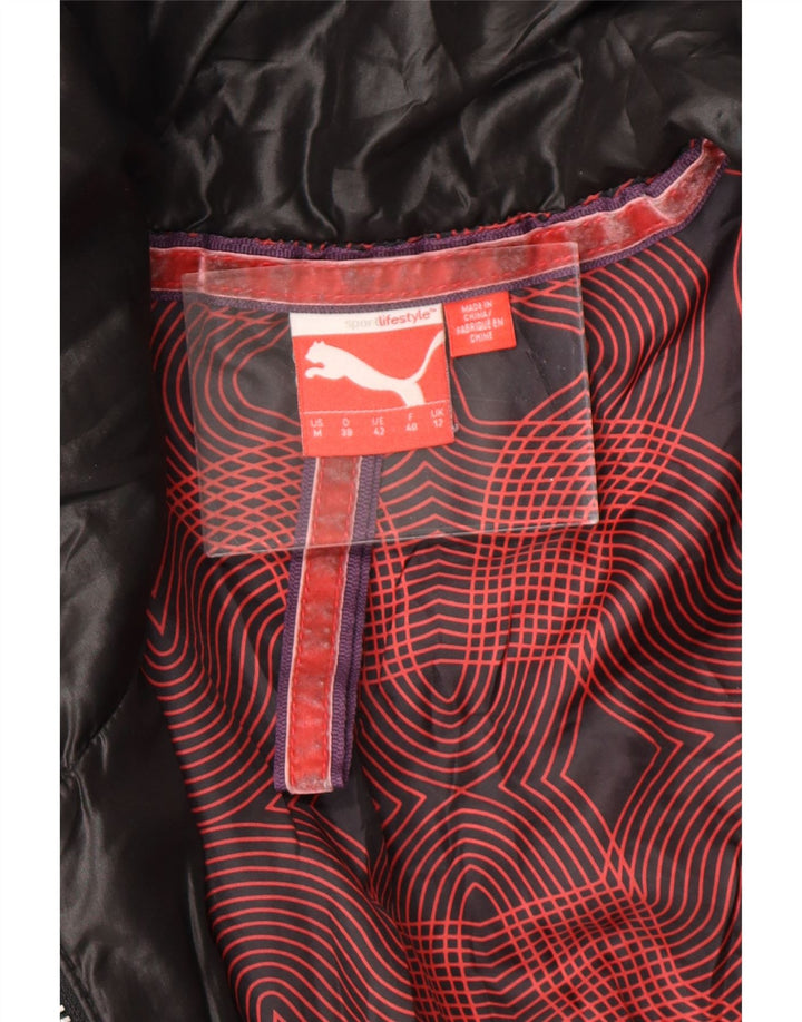 PUMA polstret jakke til kvinder UK 12 Medium Sort