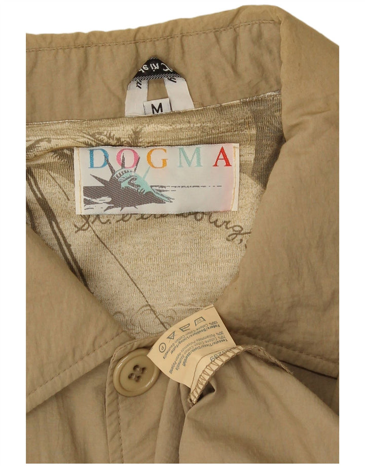 Vintage Herre Overfrakke UK 38 Medium Beige Bomuld