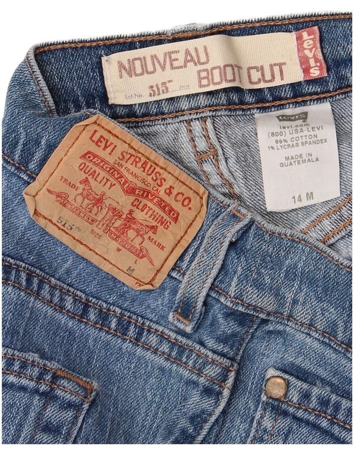 LEVI'S Dame 515 Nouveau Bootcut Jeans US 14 XL W34 L31 Blå