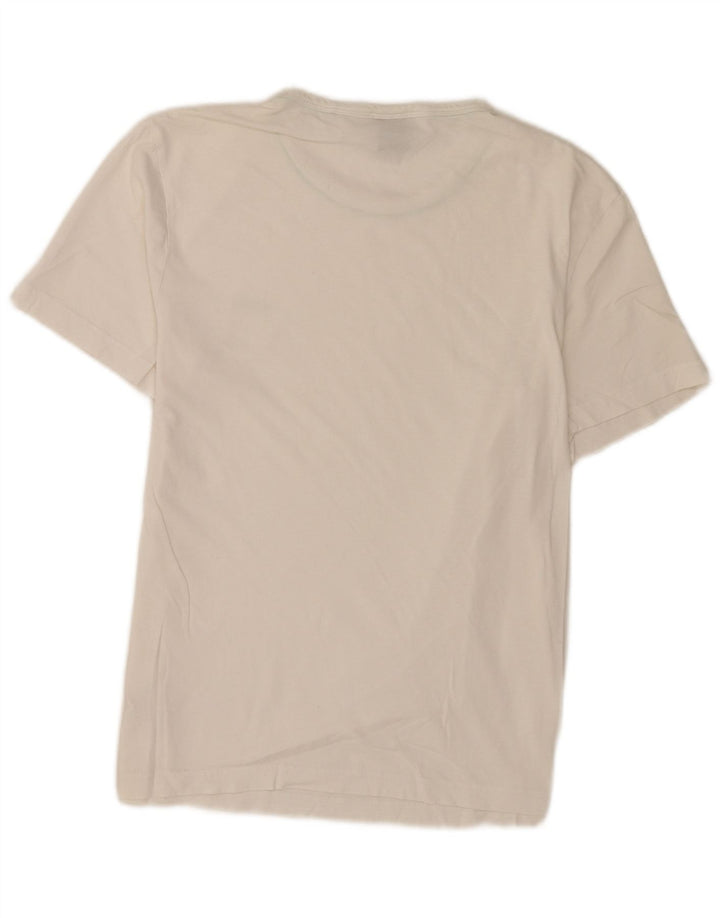 Hugo Boss Herre T-Shirt Top Medium Hvid Bomuld