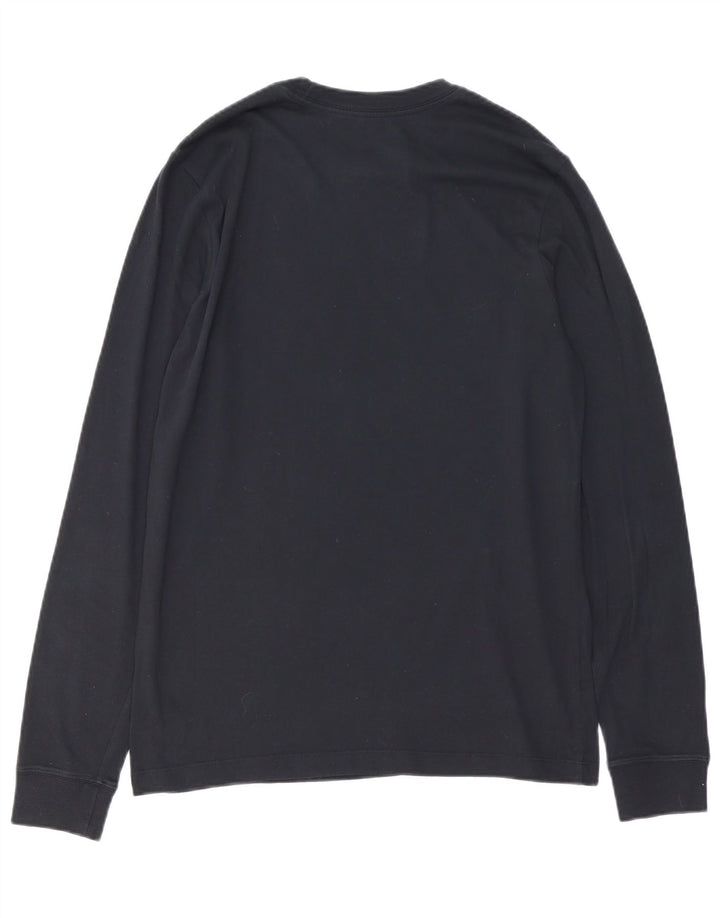 Nike Herre Basketball Grafisk Top Langærmet Medium Navy Blue